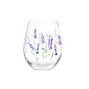 Stemless Glass w/ Box, 17oz, Lavender Fields
