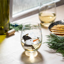 Stemless Glass w/ Box, 17oz, Winter Frost Snowman