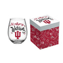 Indiana University, 17oz Boxed Stemless Glass