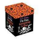 Haunted House Skeleton It's Fine I'm Fine Everything Is Fine Stemless Glass, 17oz, Gift Box