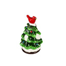 Joyful Traditions Salt and Pepper Shakers Ceramic Christmas Tree with Cardinal, Set