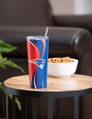 Stainless Steel Tumbler, 20oz, New England Patriots