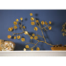 Metal Gilded Eucalyptus Stem