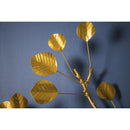 Metal Gilded Eucalyptus Stem