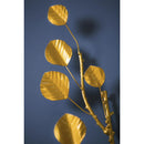 Metal Gilded Eucalyptus Stem