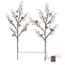 Winter Grove Stem Pine Cone Frosted LED Artificial Branch, 30"H