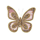 Season to Sparkle Ornament Butterfly Fabric Tree Clip, 6.75"L