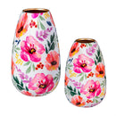 Pastels of Nature Metal Vase Set
