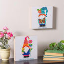 10" H x 10" L Indoor Square Wood Gnome Wall Décor