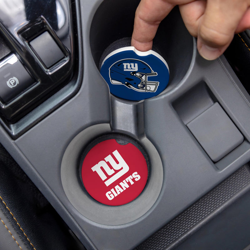 New York Giants Car Coaster Set, 2pc