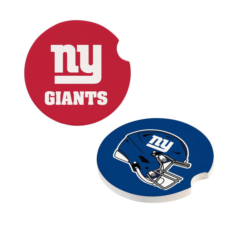 New York Giants Car Coaster Set, 2pc