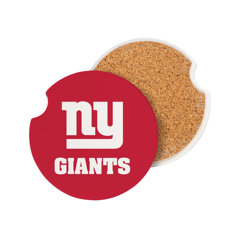 New York Giants Car Coaster Set, 2pc