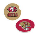 San Francisco 49ers Car Coaster Set, 2pc