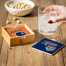 Detroit Tigers Ceramic Coasters Set, 4pcs with Wood Caddy