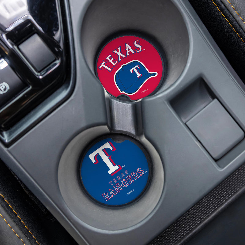 Texas Rangers Car Coaster Set, 2pc