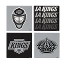 Los Angeles Kings Ceramic Coasters Set, 4pcs with Wood Caddy