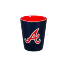 Atlanta Braves 4-Piece Ceramic 2oz. Cup Set
