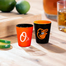 Baltimore Orioles 4-Piece Ceramic 2oz. Cup Set
