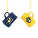 Milwaukee Brewers Ceramic Mini Stein, 3oz, set of 2