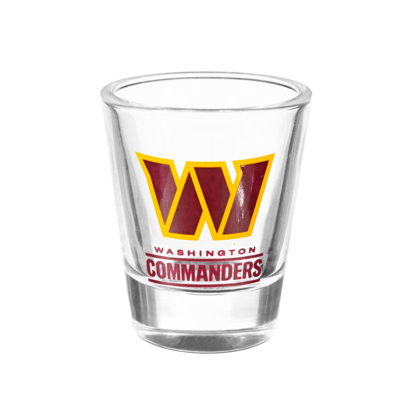 Washington Commanders 4-Piece Ceramic and Glass 2oz. Cup Set