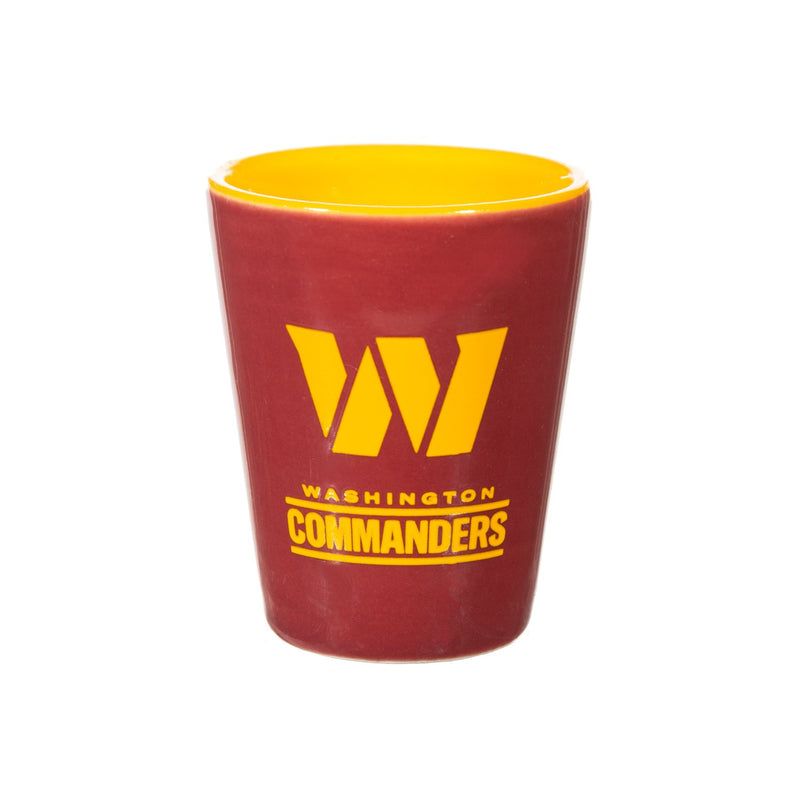 Washington Commanders 4-Piece Ceramic and Glass 2oz. Cup Set