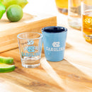 University of North Carolina 4-Piece Ceramic and Glass 2oz. Cup Set