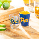 University of Pittsburgh 4-Piece Ceramic and Glass 2oz. Cup Set