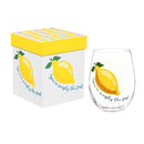 17 OZ Stemless Glass w/Box, You're simply the Zest