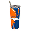 Stainless Steel Tumbler, 20oz, Denver Broncos