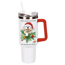 Pet Tumbler Stainless-Steel Trenta Cup w/ Straw, Dog, 30oz, Gift Box