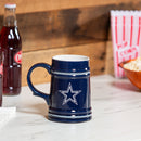 Dallas Cowboys Ceramic Stein Cup, 24oz