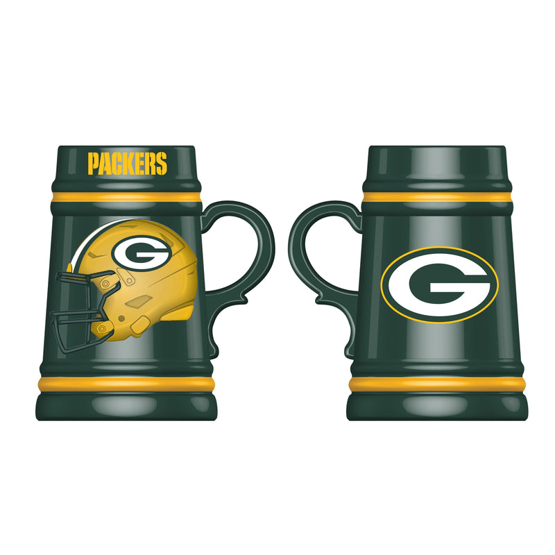 Green Bay Packers Ceramic Stein Cup, 24oz