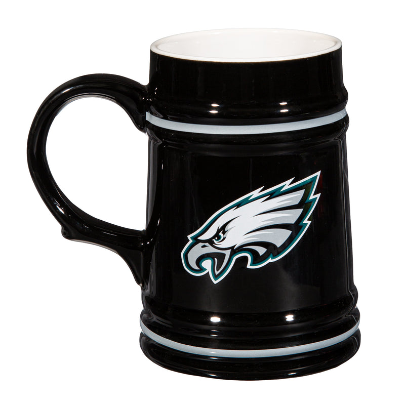 Philadelphia Eagles Ceramic Stein Cup, 24oz
