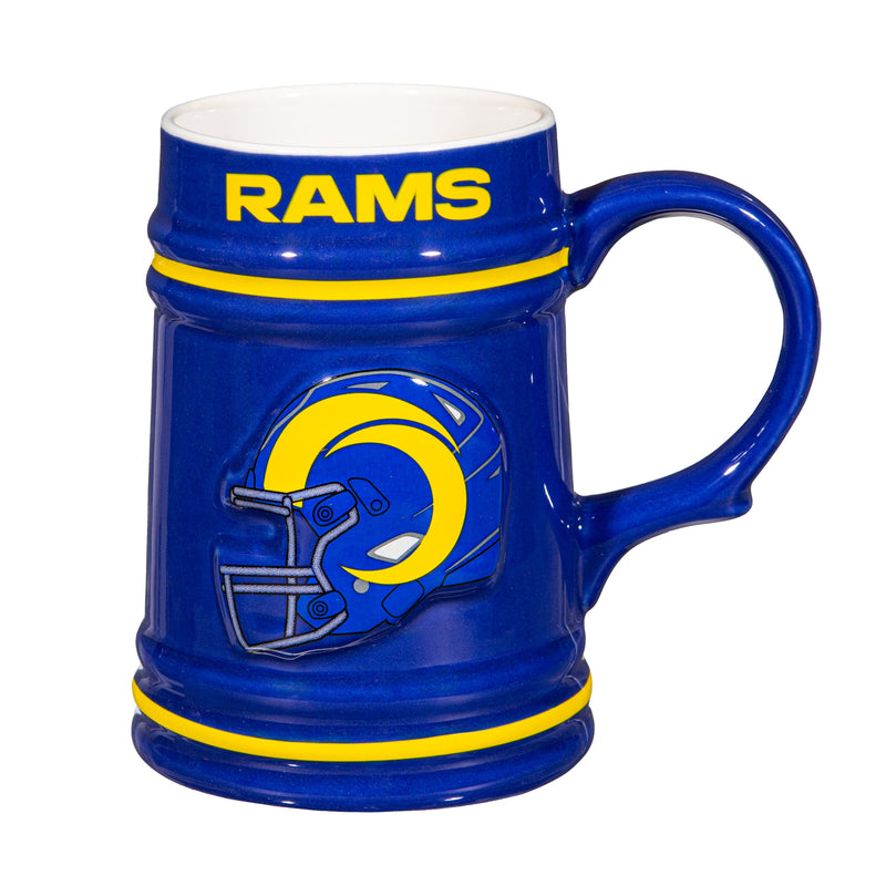 Los Angeles Rams Ceramic Stein Cup, 24oz
