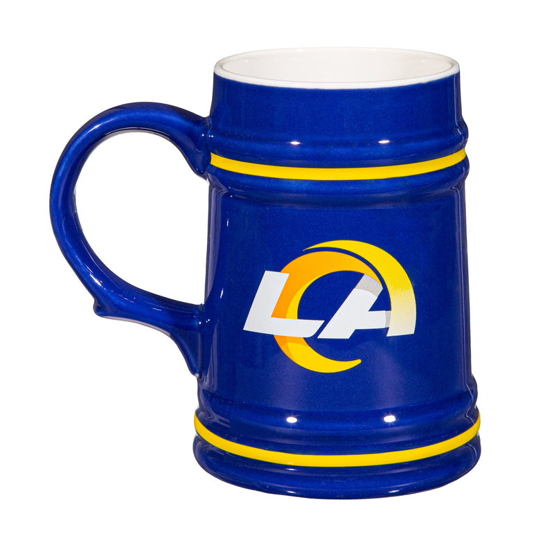 Los Angeles Rams Ceramic Stein Cup, 24oz