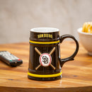 San Diego Padres Ceramic Stein Cup, 24oz