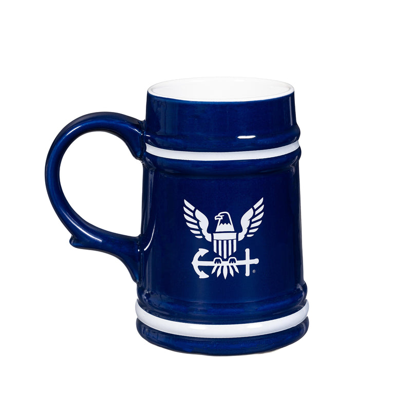 US Navy Ceramic Stein Cup, 24oz
