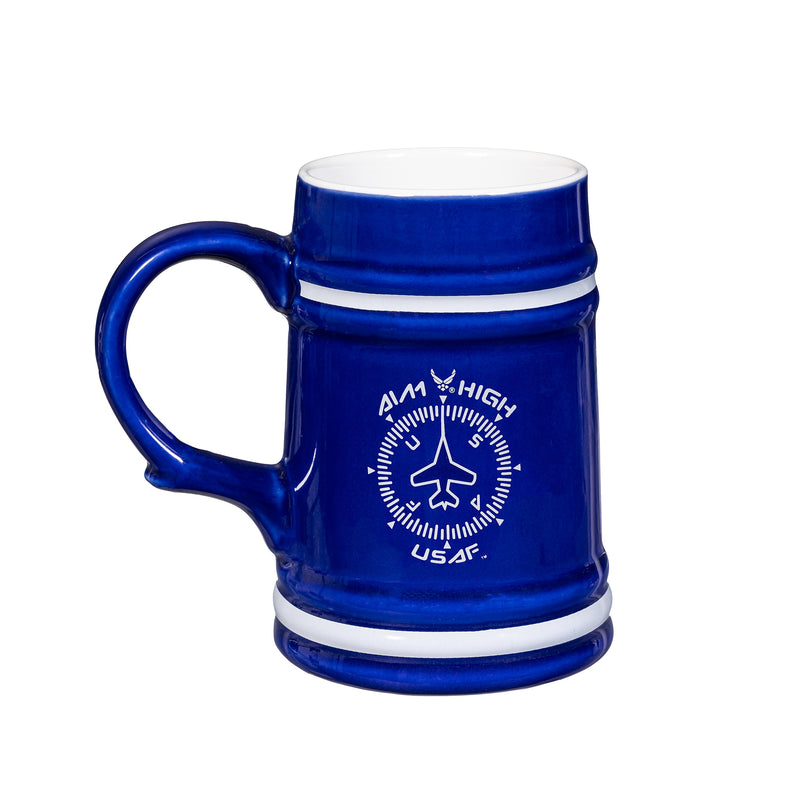 US Air Force Ceramic Stein Cup, 24oz