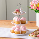 Ceramic and Metal Three Tiered Server