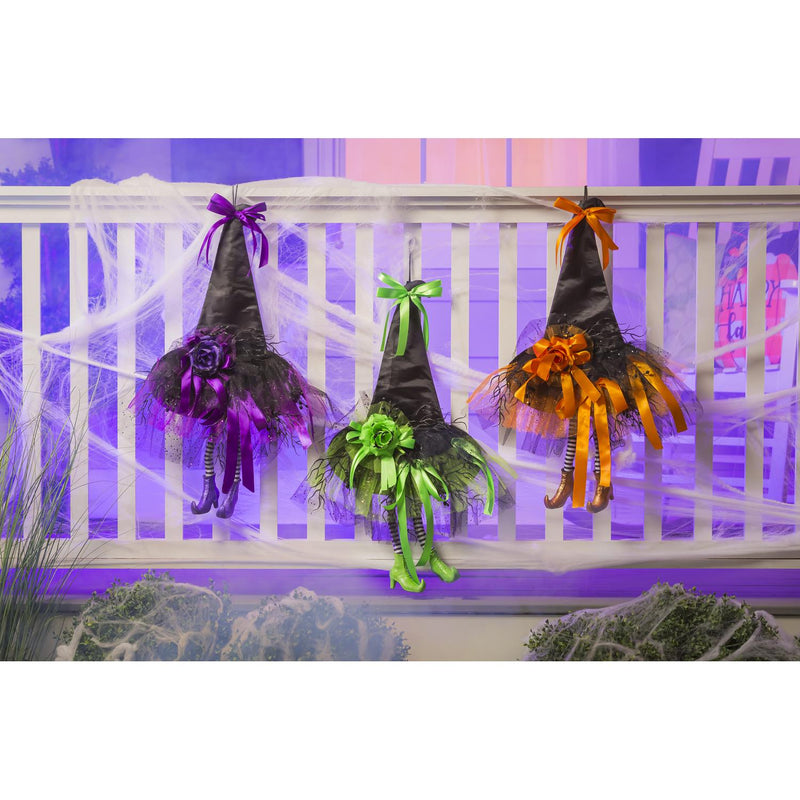 Witch Hat With Legs, 3 Assorted