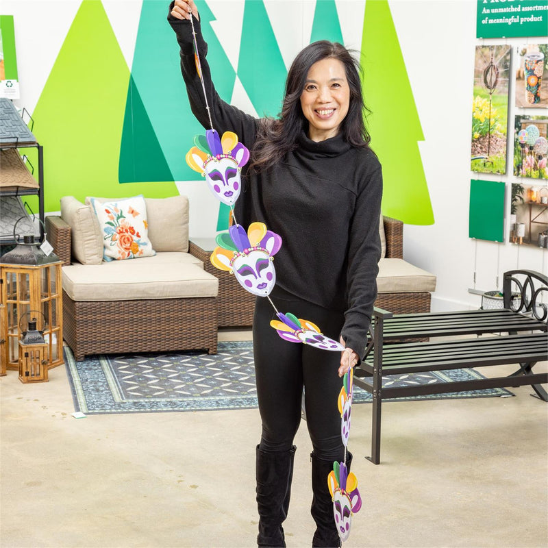 Mardi Gras Jester Hanging Tree Décor