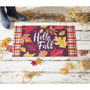 Plaid Hello Fall Embossed Floor Mat