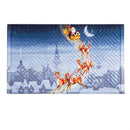 Santa Sleigh Embossed Mat