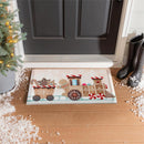 Gingerbread Train Embossed Mat