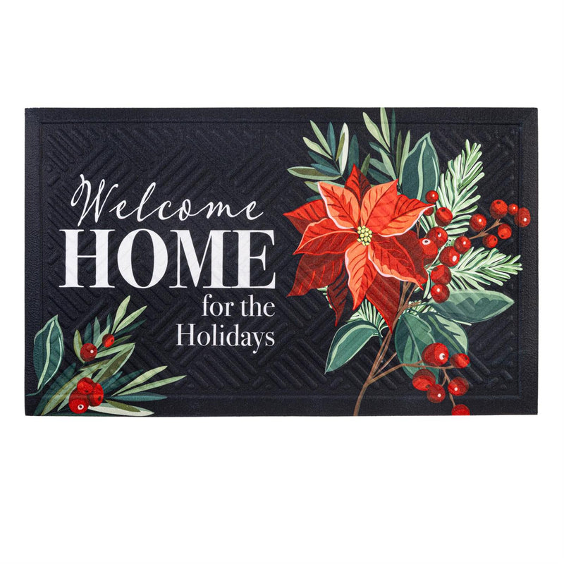 Welcome Home For The Holidays Embossed Mat