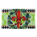 Holiday Fleur De Lis Embossed Mat