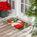 Santa & Olive Embossed Mat