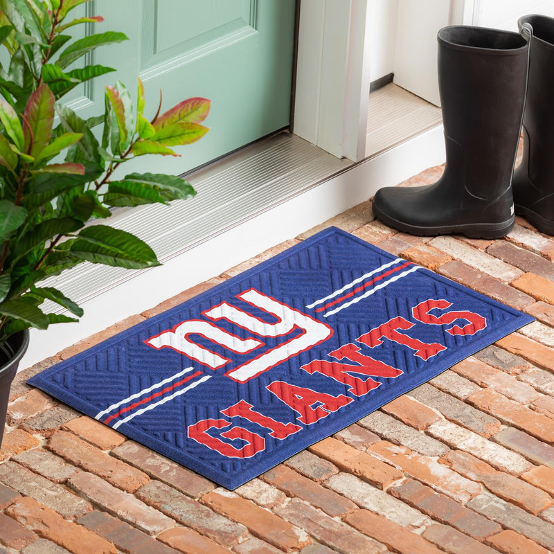 Embossed Mat, Cross Hatch, New York Giants