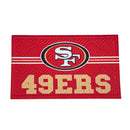 Embossed Mat, Cross Hatch, San Francisco 49ers