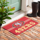 Embossed Mat, Cross Hatch, San Francisco 49ers